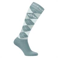 HVP Argyle Strømper - Aqua Skye